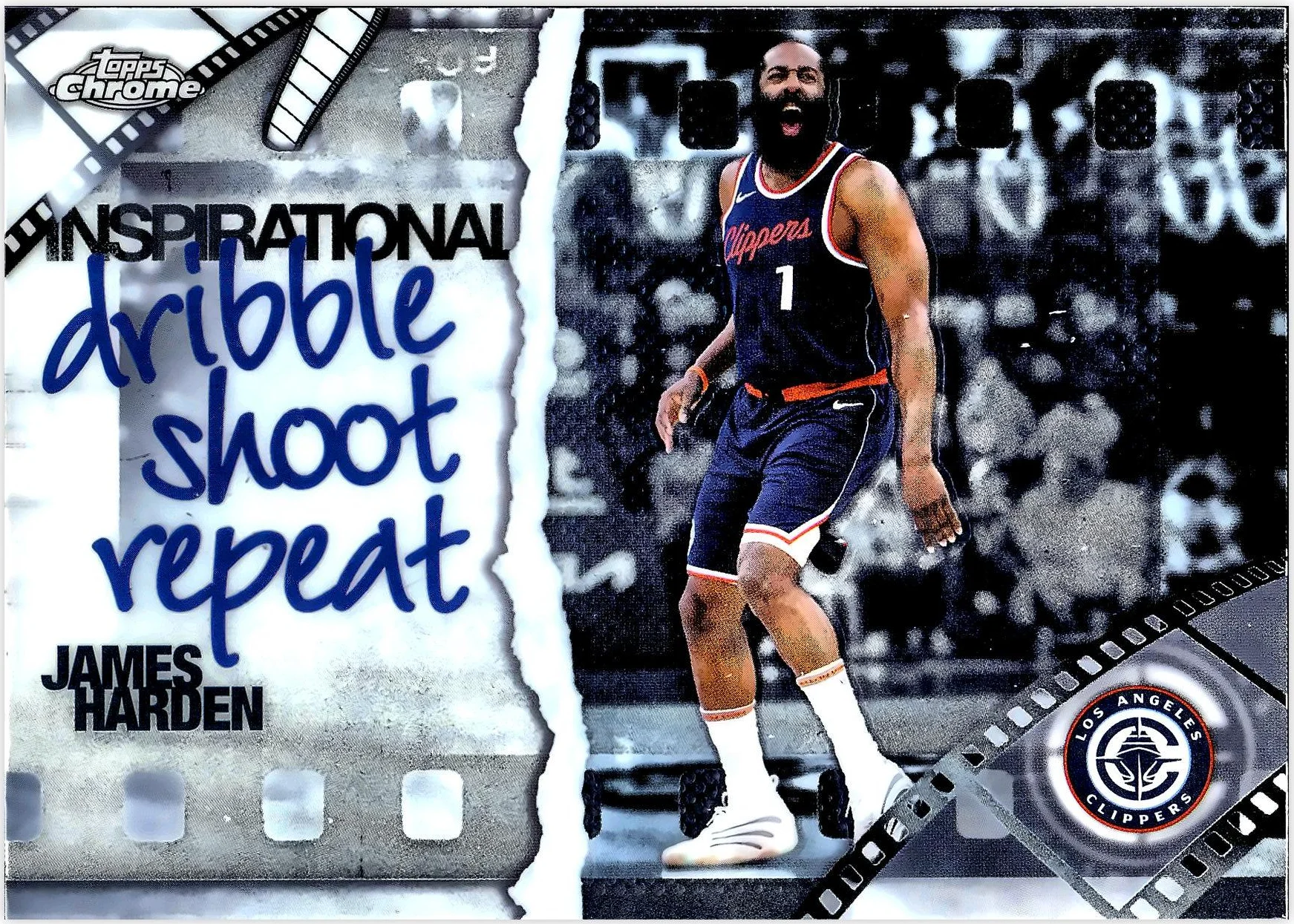 James Harden 2025-26 Topps Chrome #IP-17 Inspirational basketball card - Front