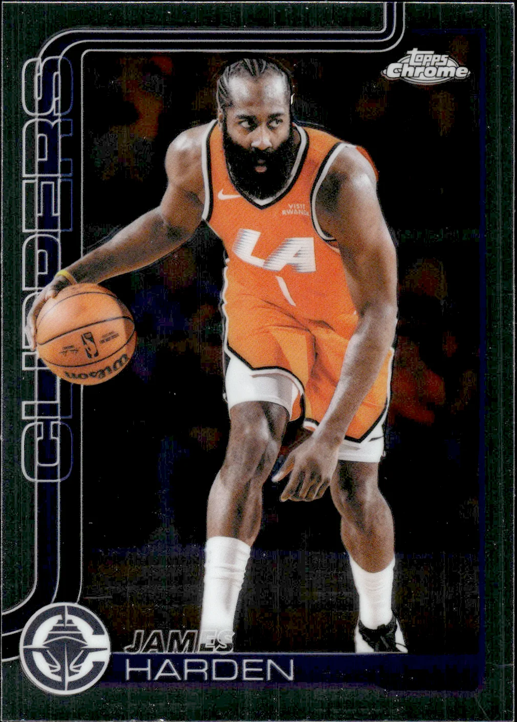 James Harden #33 2025 Topps Chrome Update Basketball basketball card - Front