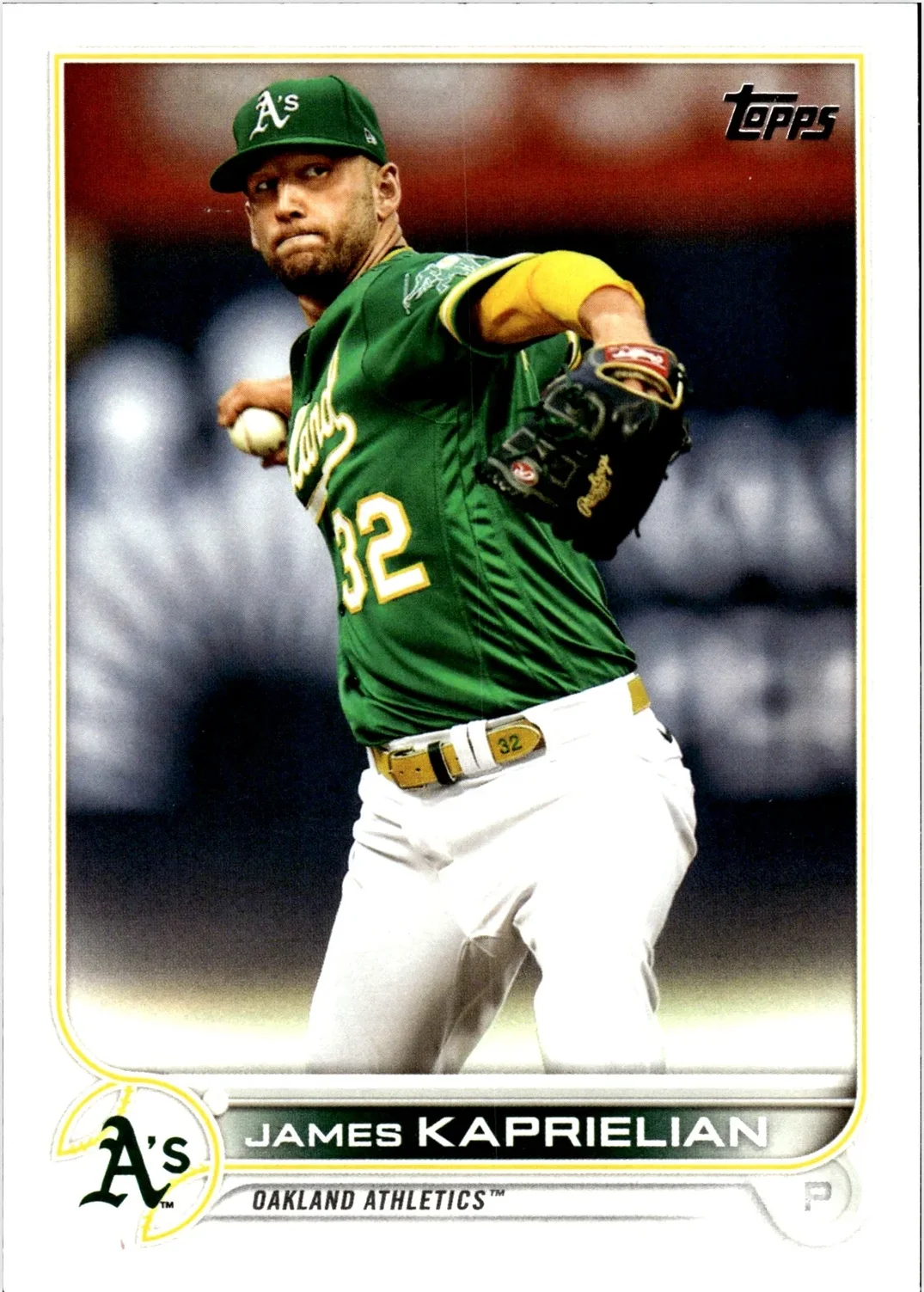 James Kaprielian 2022 Topps #651 baseball card - Front