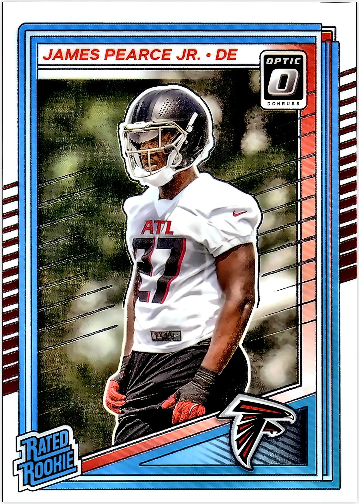 James Pearce Jr. 2025 Donruss Optic #240 football rookie card - Front