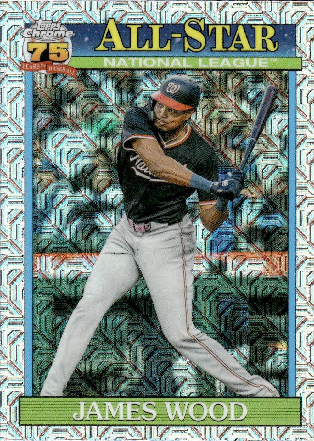 James Wood #91ASC-44 Mojo Silver Pack 2026 Topps Series 2 Baseball All-Star baseball card - Front