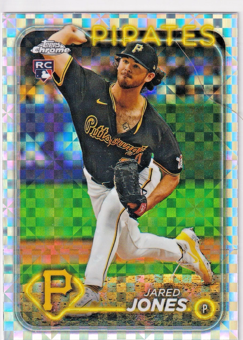 Jared Jones #USC143 Rookie Card 2024 Topps Chrome Update Baseball X-Fractor front