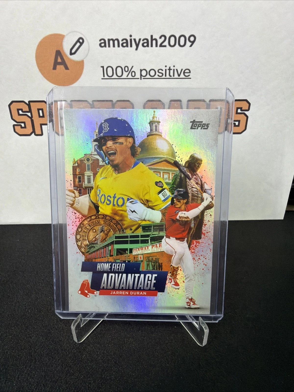 Jarren Duran #HA-24 2025 Topps Chrome Baseball Home Field Advantage front