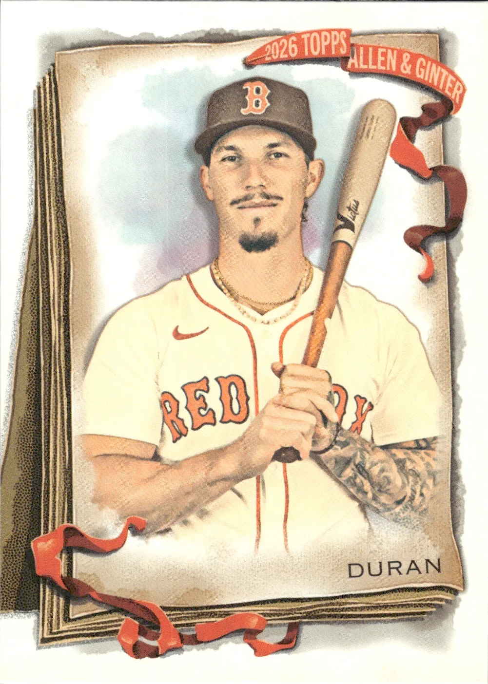 Jarren Duran #18 2026 Topps Allen & Ginter The World's Champions trading card - Front