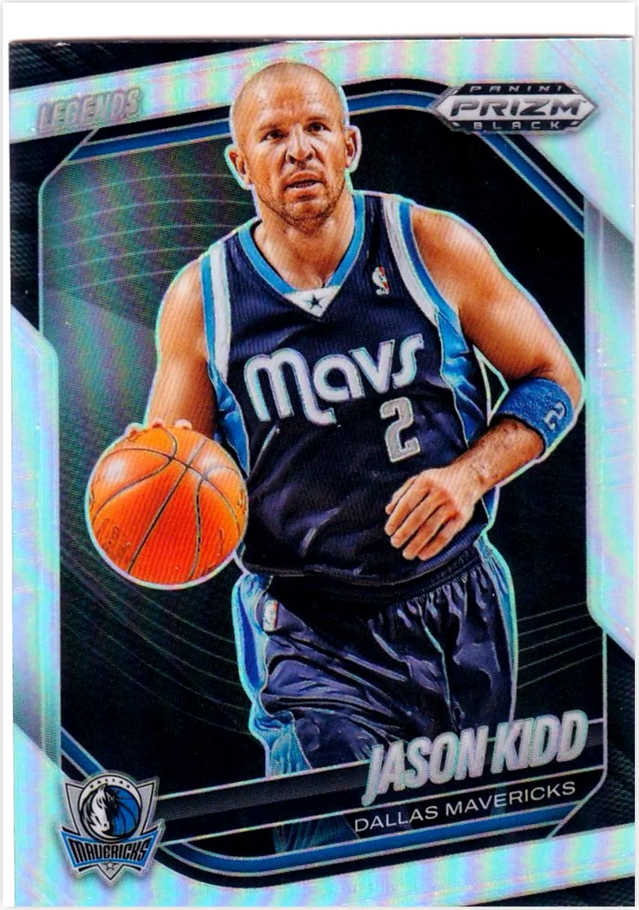 Jason Kidd 2024-25 Panini Prizm Black #285 Silver basketball card - Front