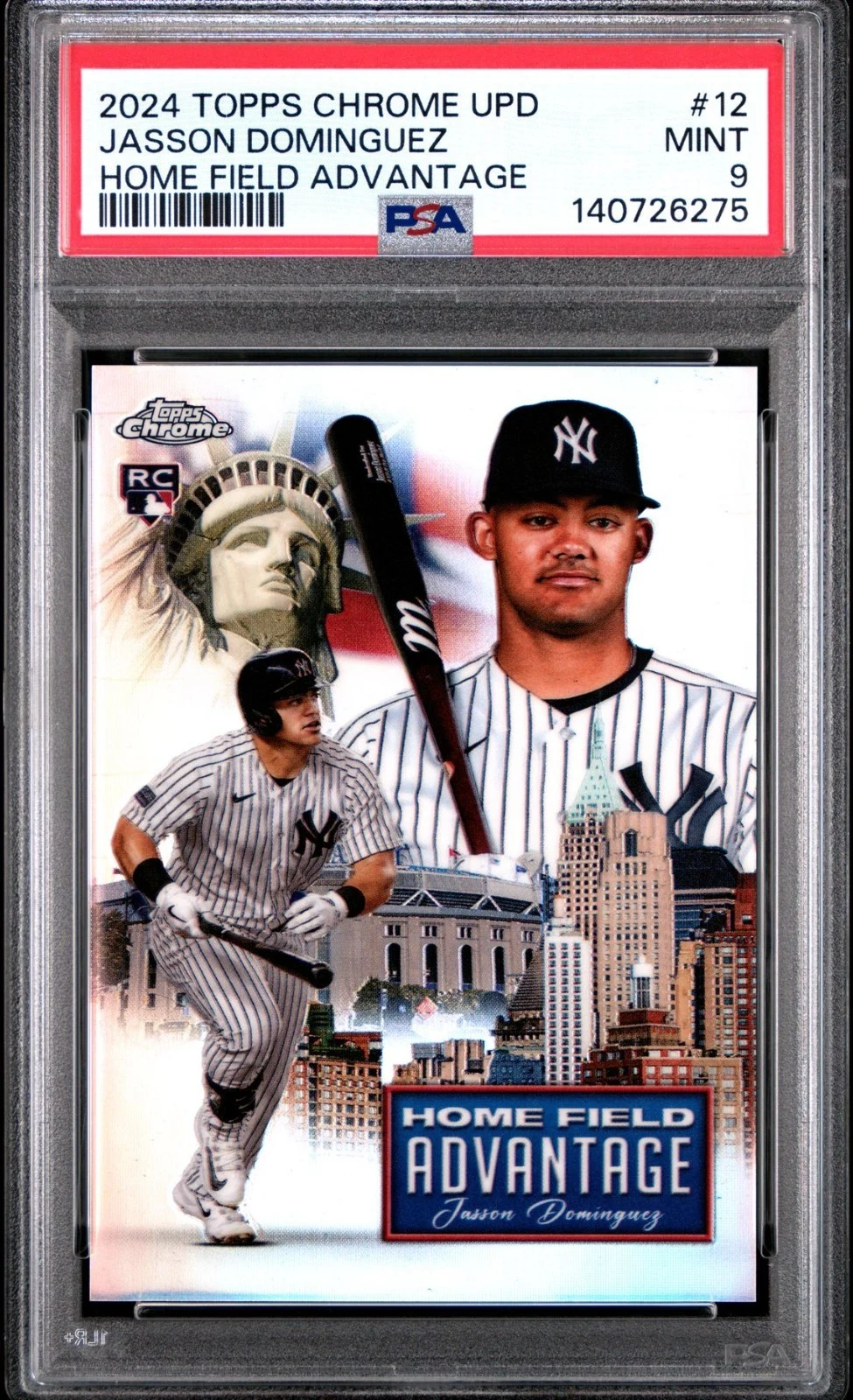 Jasson Domínguez 2024 Topps Chrome Update Baseball card