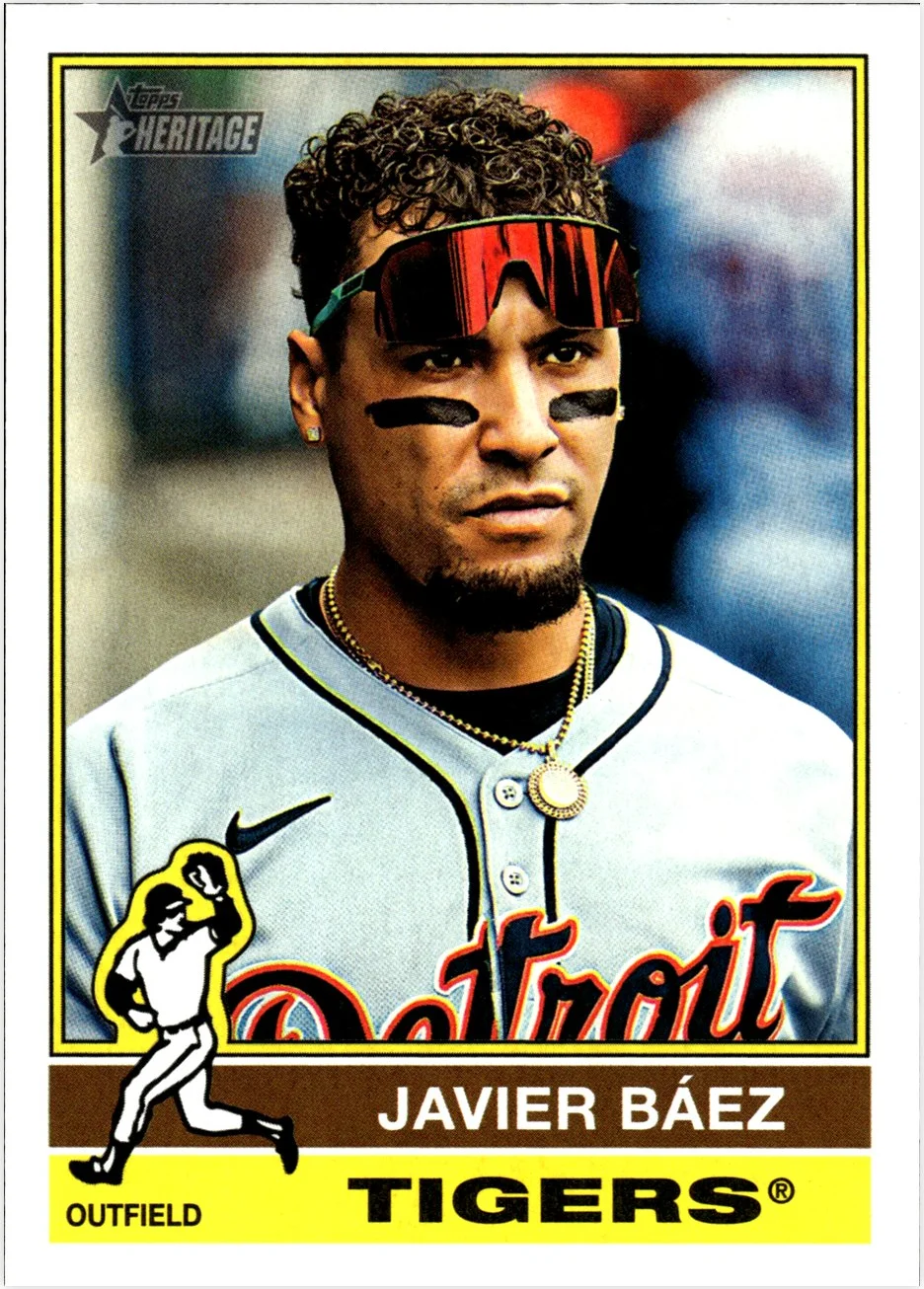 Javier Báez 2025 Topps Heritage #542 baseball card - Front