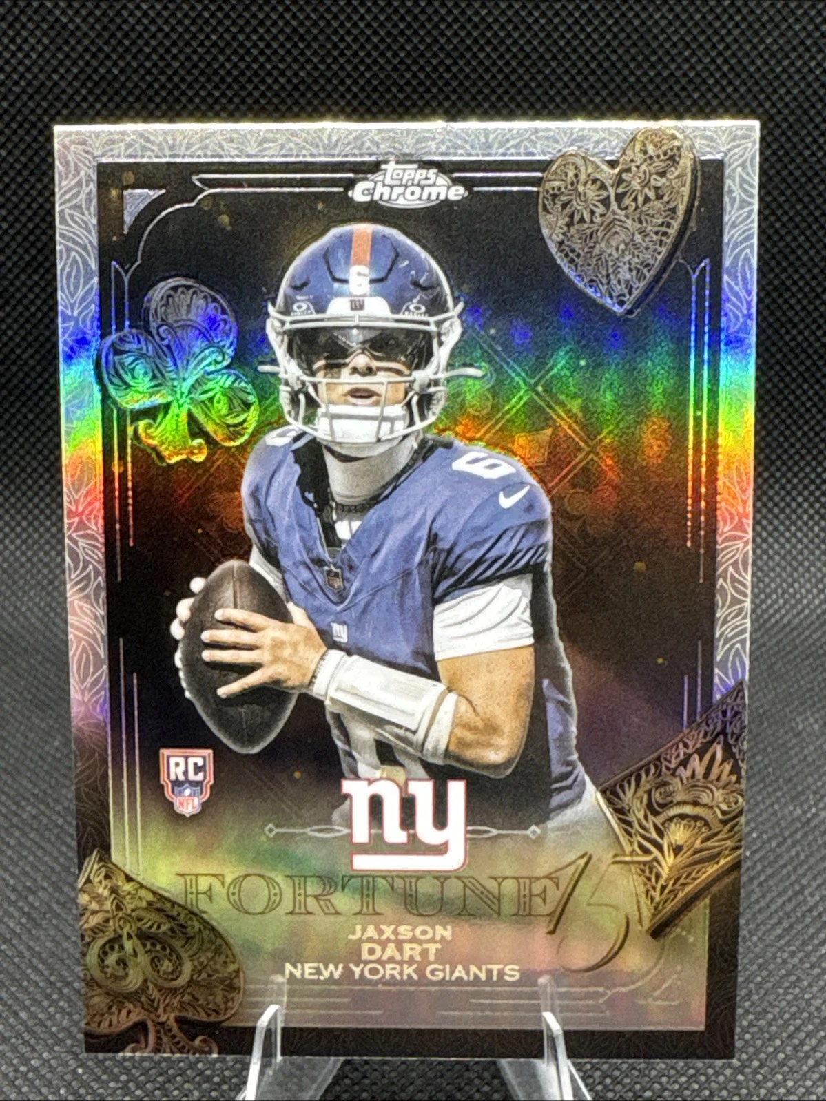 Jaxson Dart 2025 Topps Chrome Football card