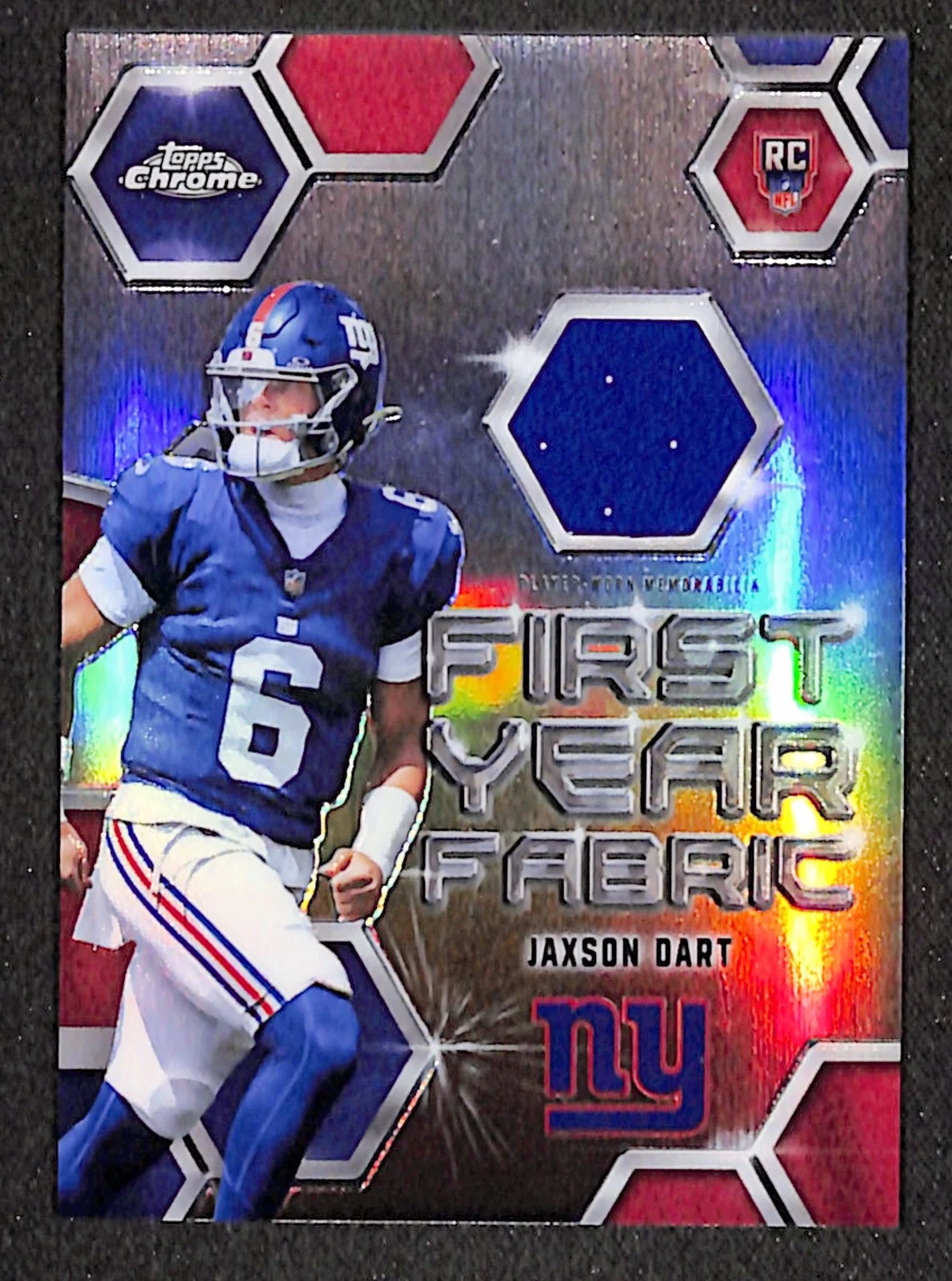 Jaxson Dart 2025 Topps Chrome Football card