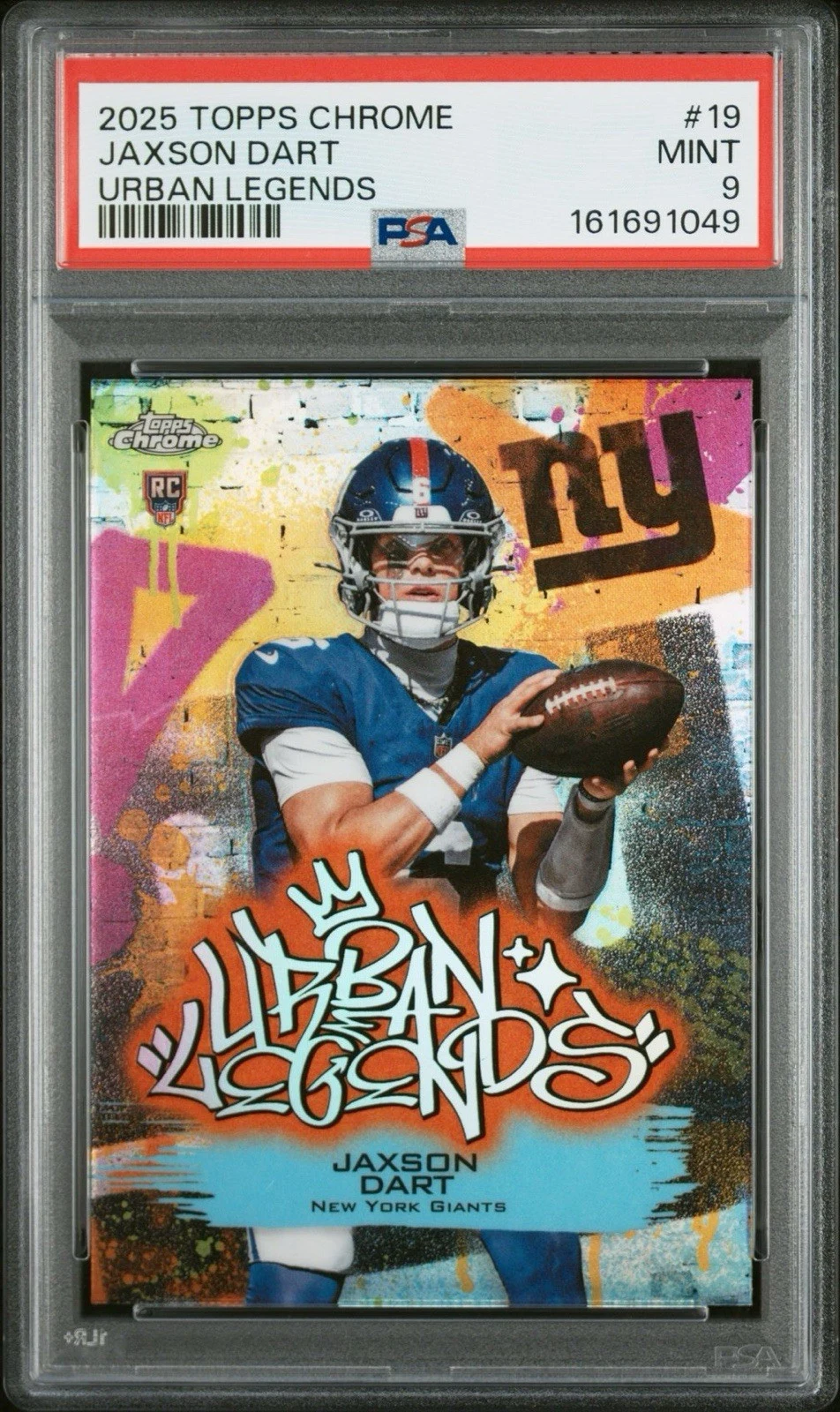 Jaxson Dart 2025 Topps Chrome Football card