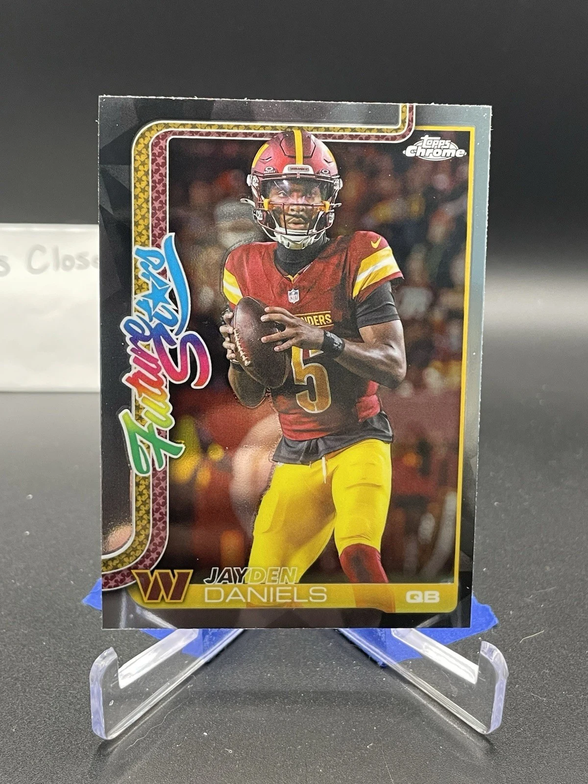 Jayden Daniels 2025 Topps Chrome Football card