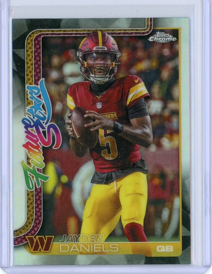 Jayden Daniels 2025 Topps Chrome Football card