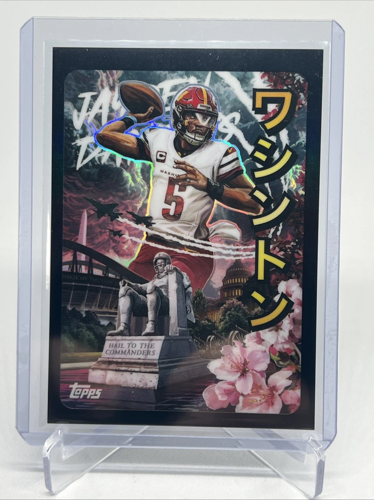 Jayden Daniels 2025 Topps Chrome Football card