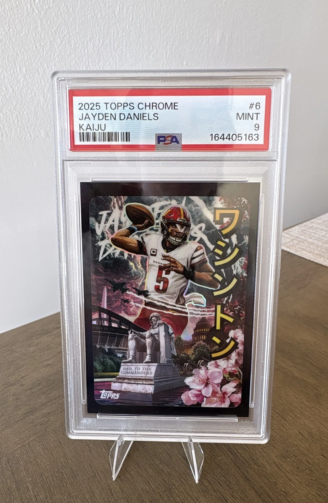 Jayden Daniels 2025 Topps Chrome Football card