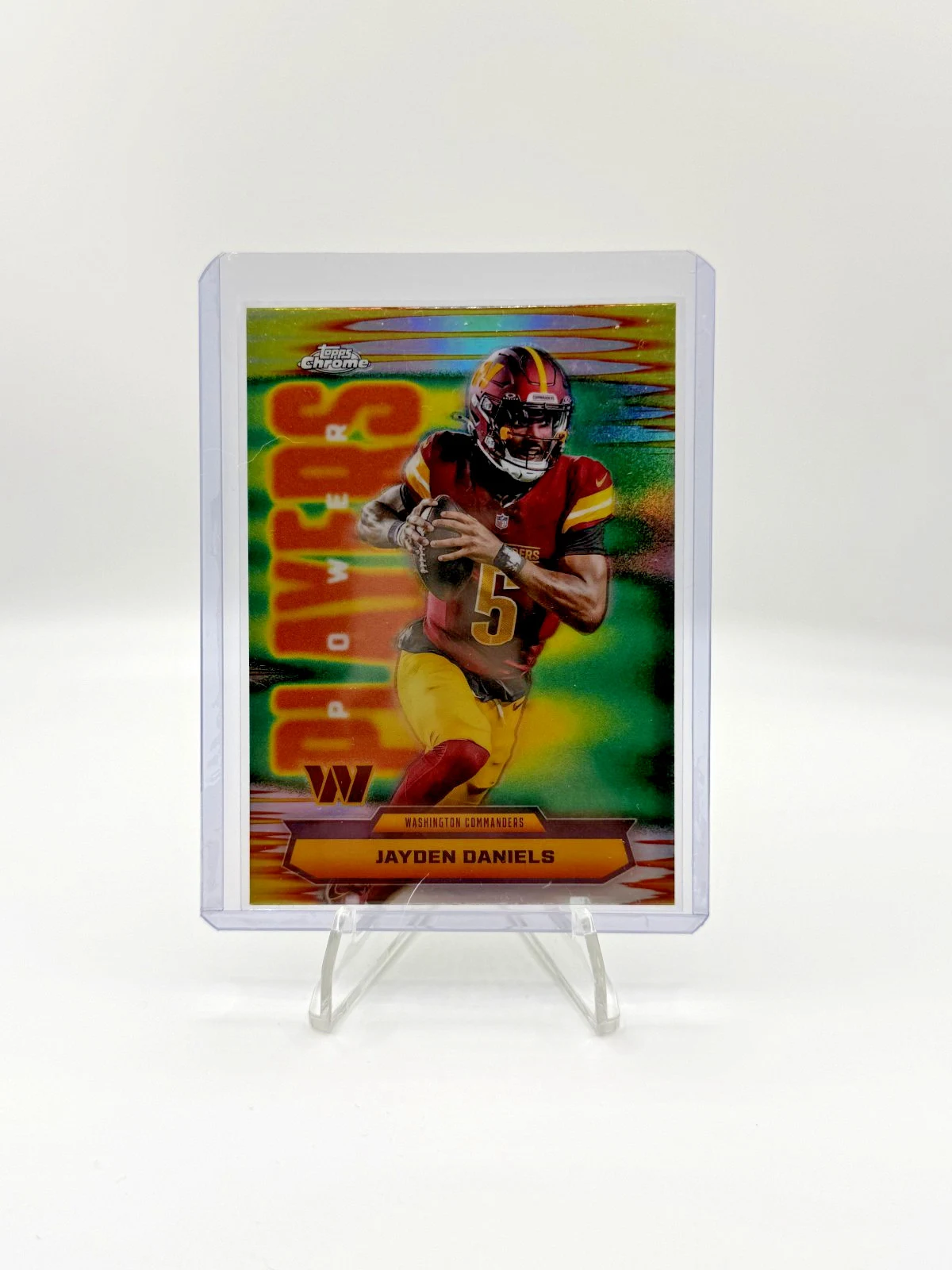 Jayden Daniels 2025 Topps Chrome Football card