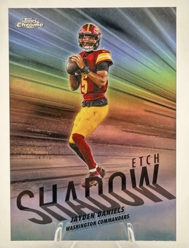 Jayden Daniels 2025 Topps Chrome Football card