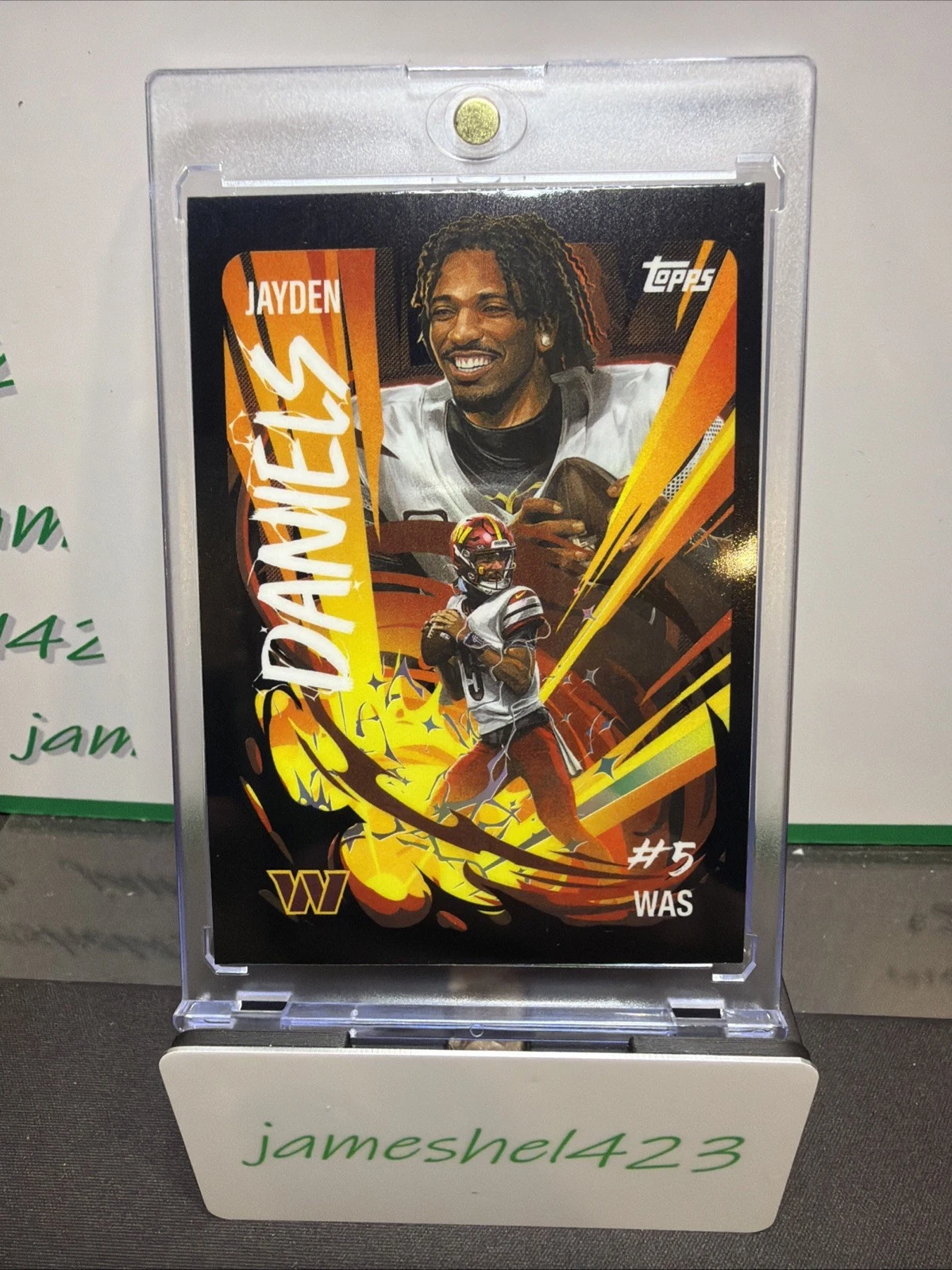 Jayden Daniels 2025 Topps Chrome Football card
