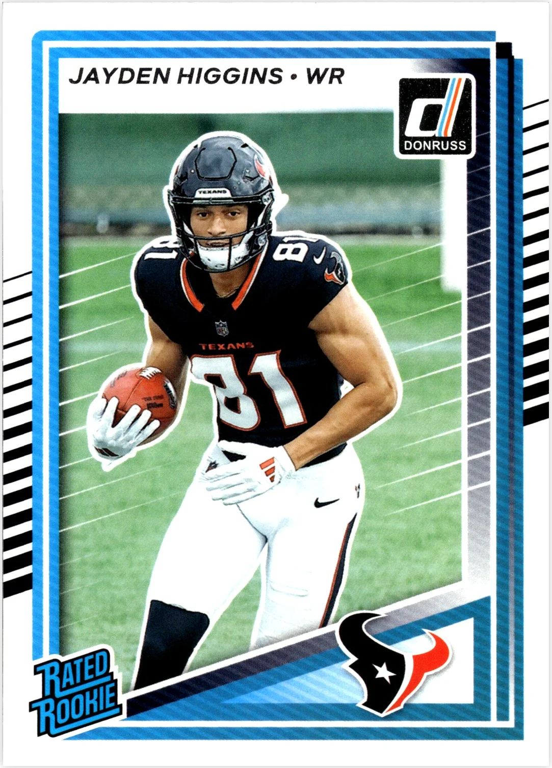 Jayden Higgins 2025 Donruss #334 football rookie card - Front