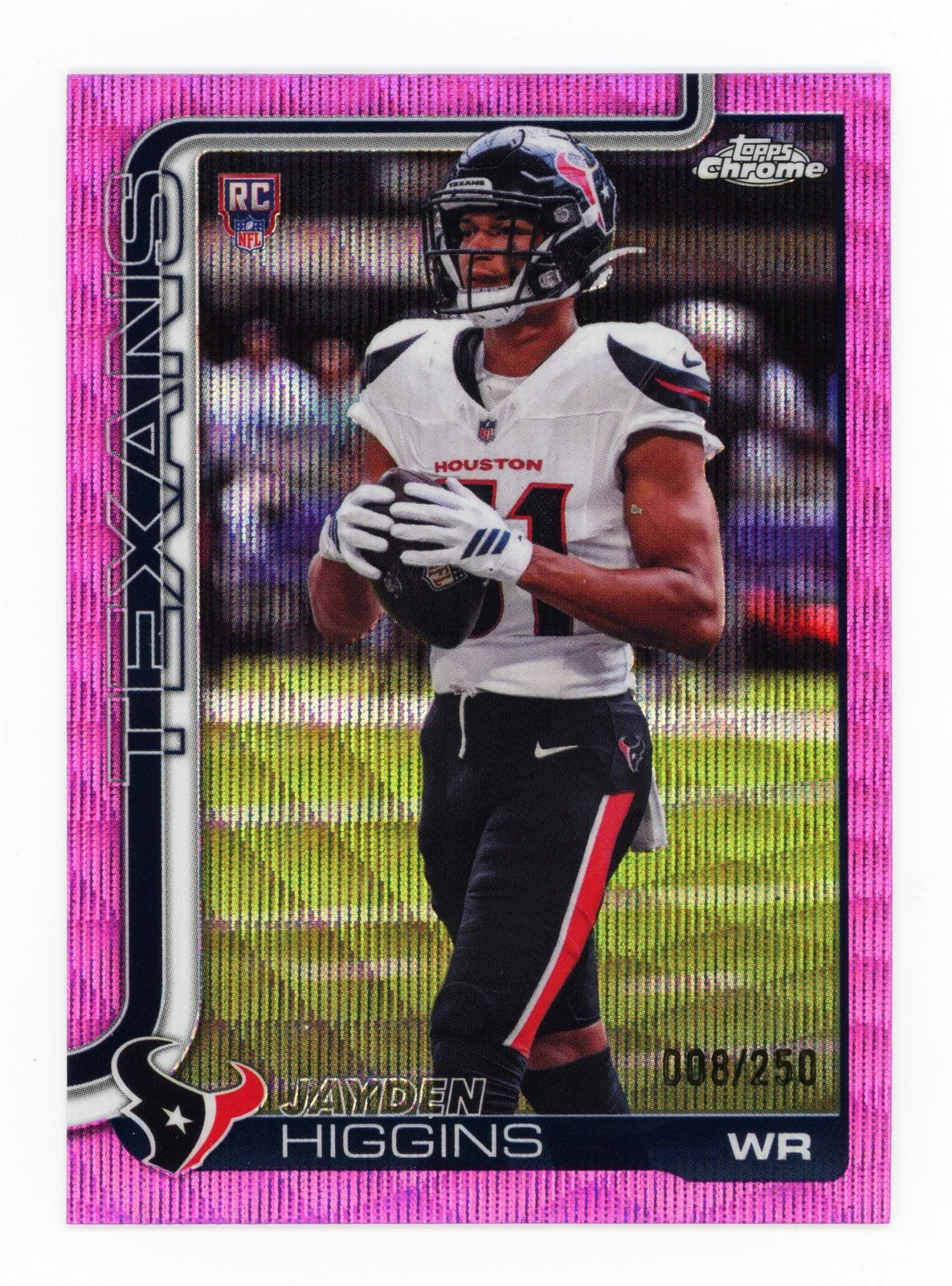 Jayden Higgins 2025 Topps Chrome Football card
