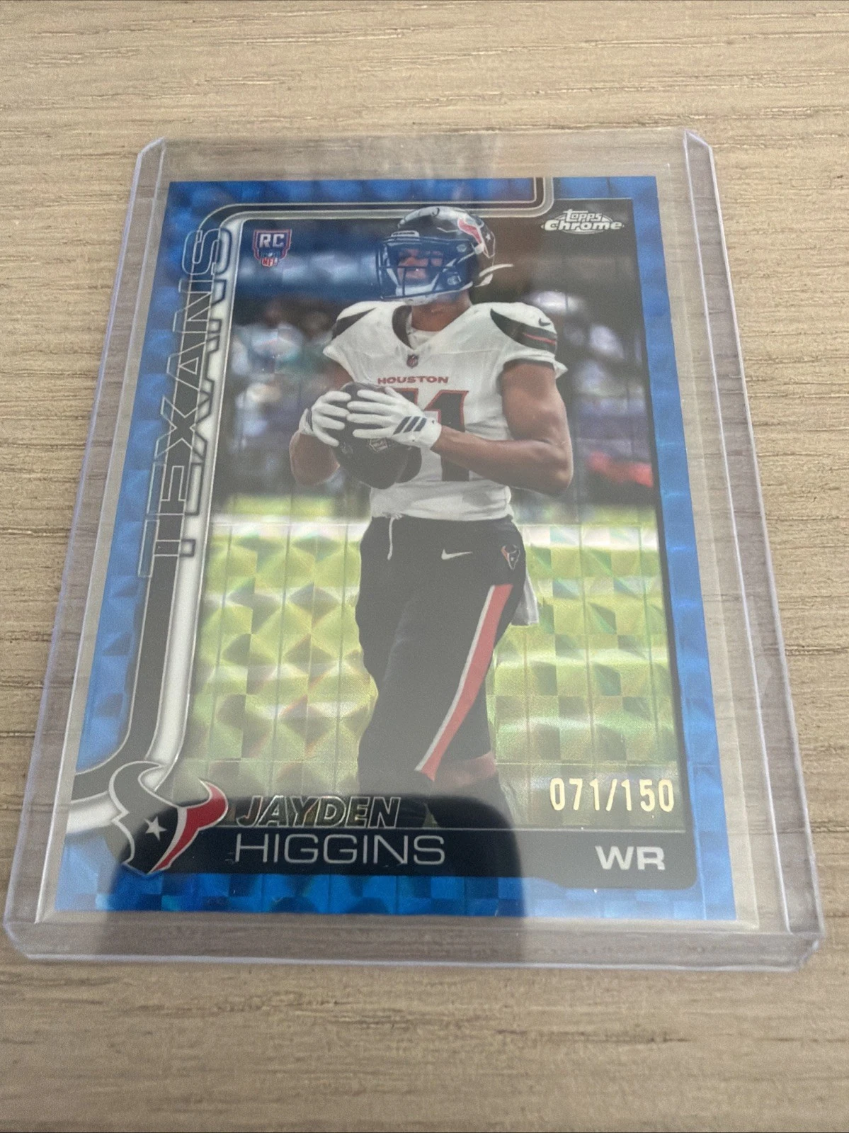 Jayden Higgins 2025 Topps Chrome Football card