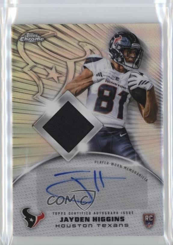 Jayden Higgins 2025 Topps Chrome Football card