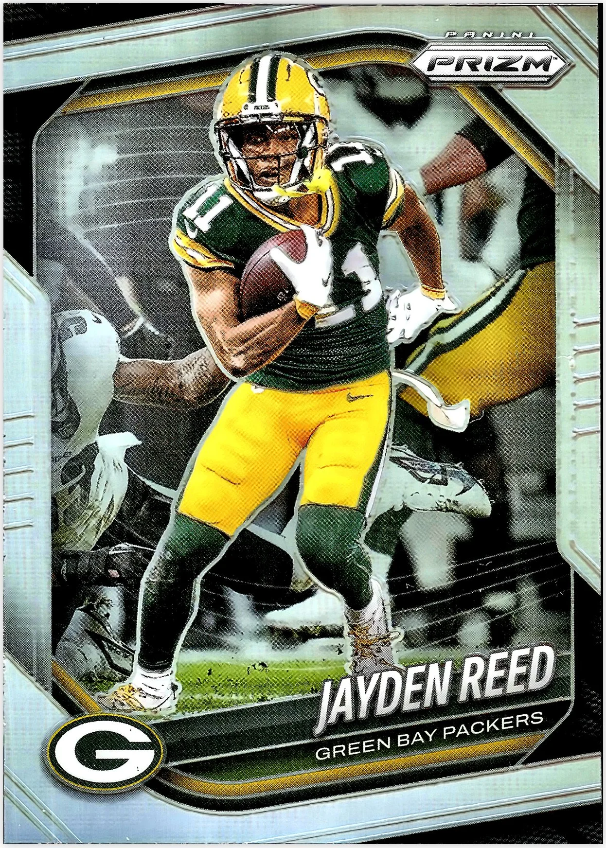 Jayden Reed 2025 Panini Prizm #25 Silver football card - Front