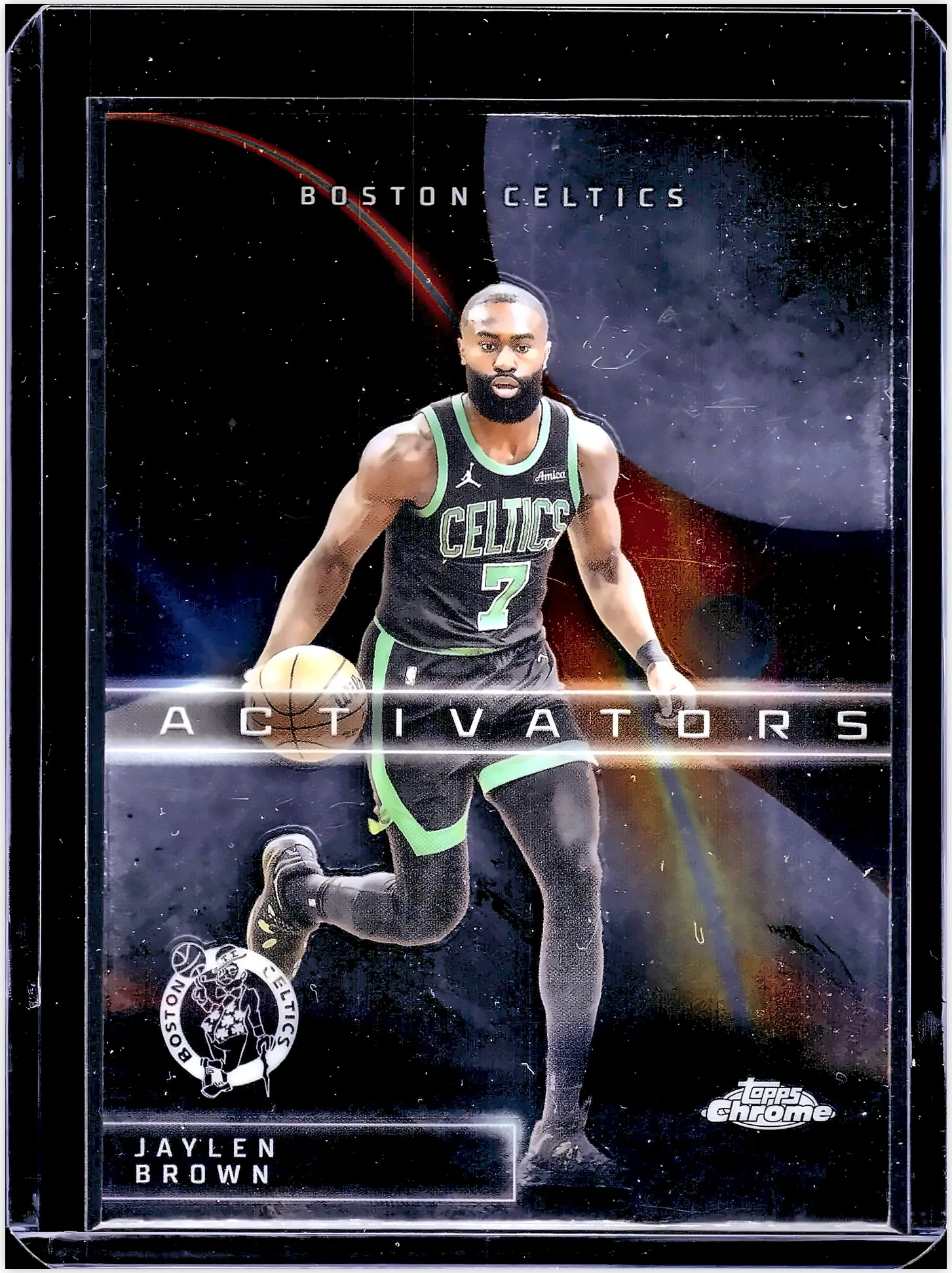Jaylen Brown 2025-26 Topps Chrome #AC-3 Activators basketball card - Front