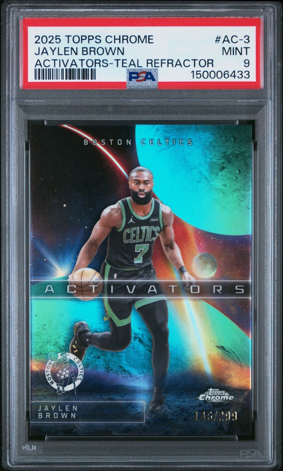 Jaylen Brown 2025-26 Topps Chrome card
