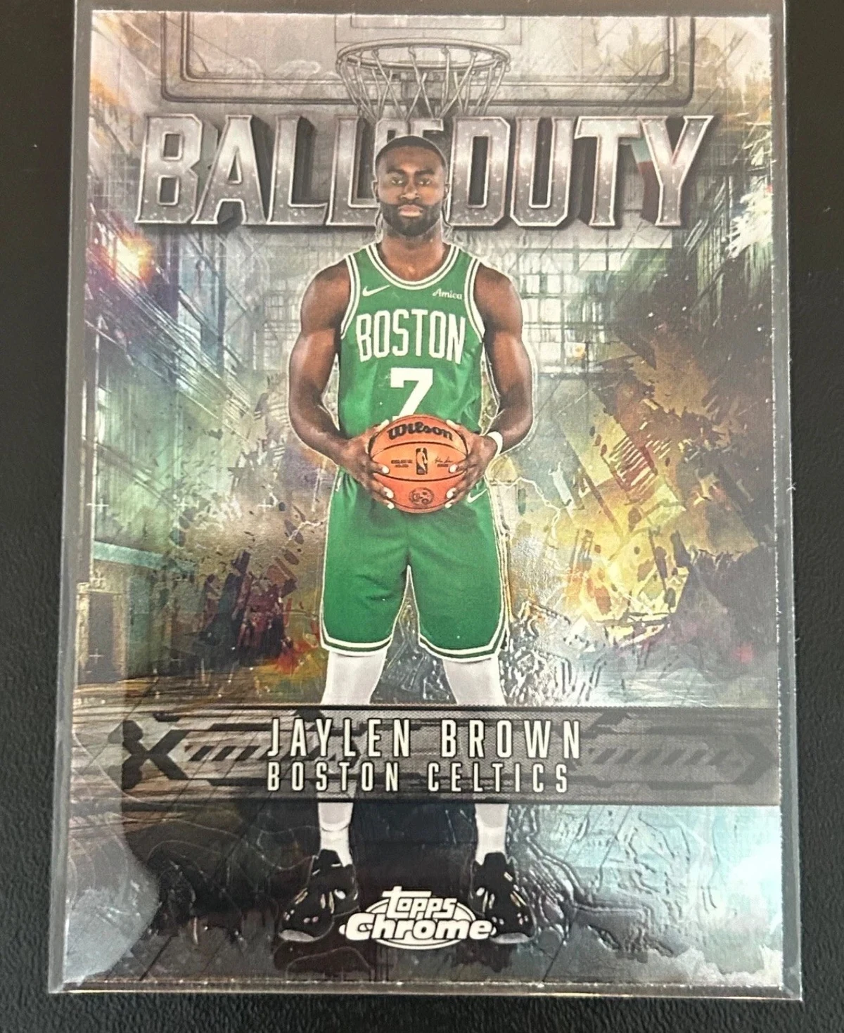 Jaylen Brown 2025 Topps Chrome Basketball card