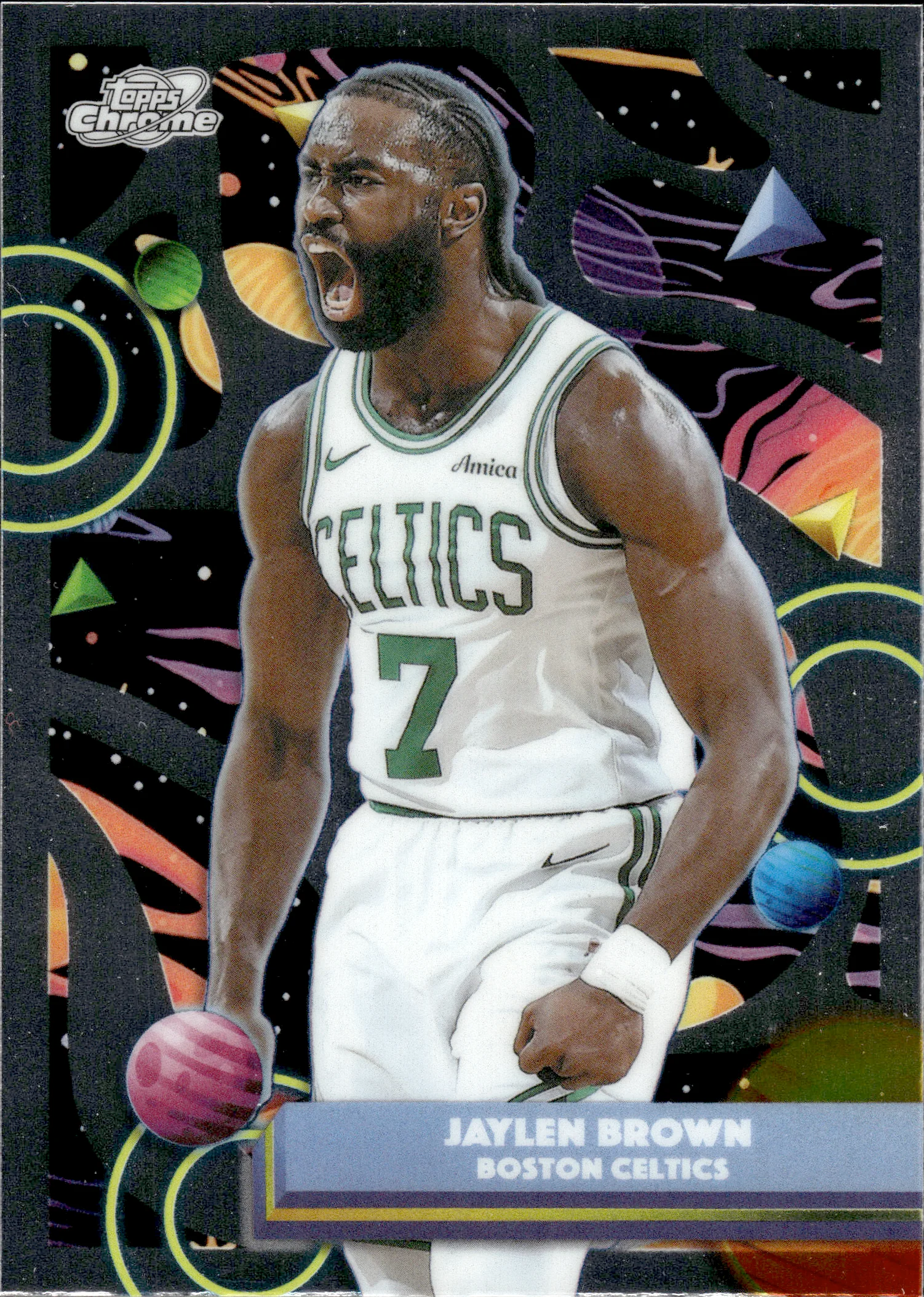 Jaylen Brown #112 2026 Topps Cosmic Chrome Basketball basketball card - Front