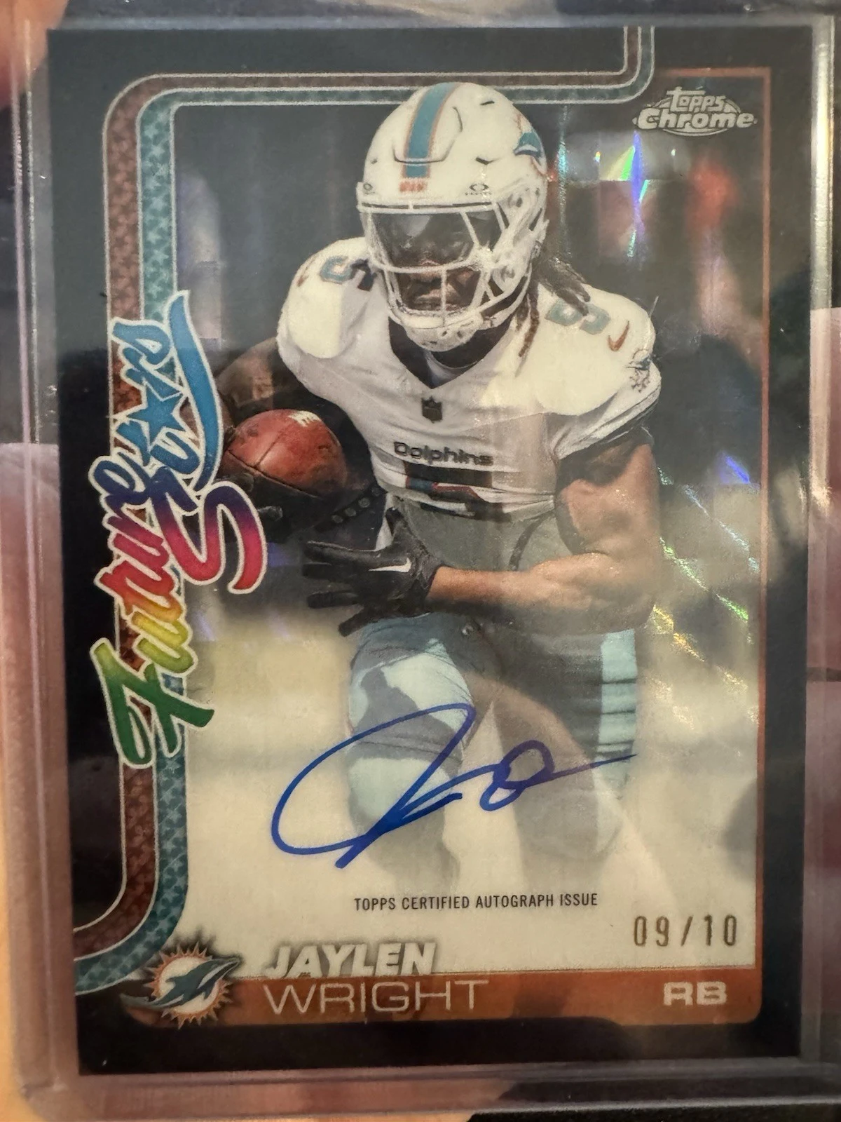 Jaylen Wright 2025 Topps Chrome Football card