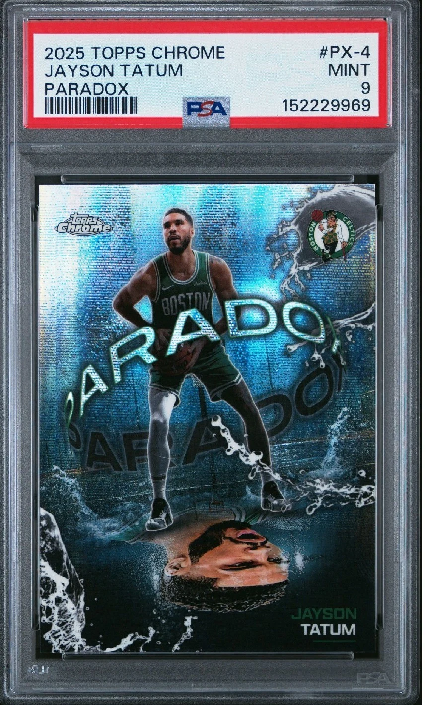 Jayson Tatum 2025-26 Topps Chrome card