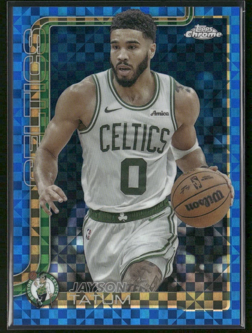 Jayson Tatum 2025-26 Topps Chrome card