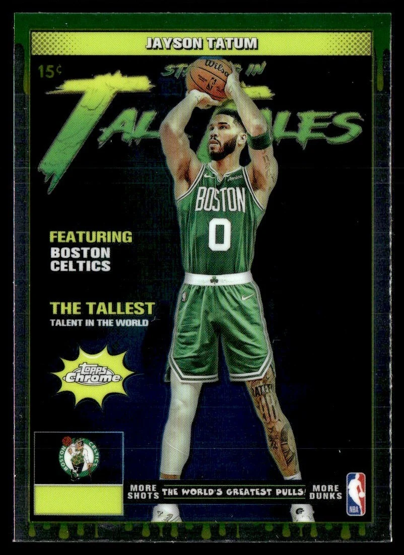 Jayson Tatum 2025 Topps Chrome Basketball card