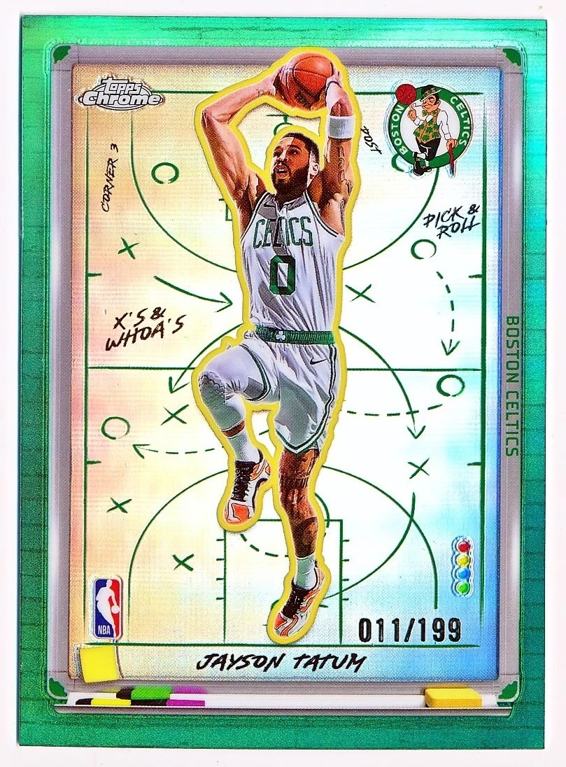 Jayson Tatum 2025-26 Topps Chrome card