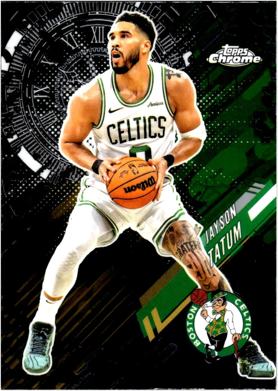 Jayson Tatum 2025-26 Topps Chrome #GT-3 Go Time basketball card - Front