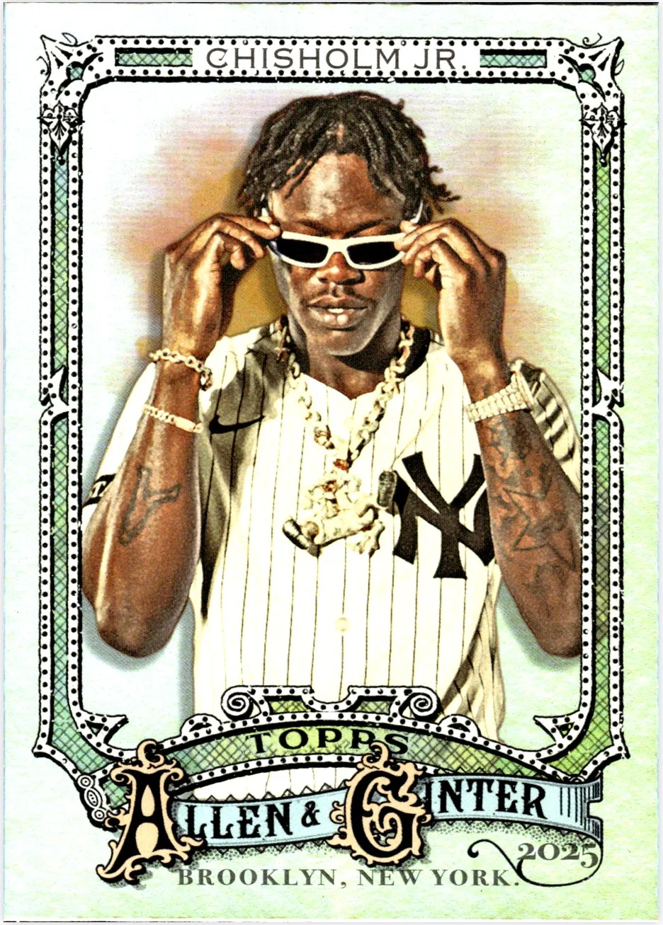 Jazz Chisholm Jr. 2025 Topps Allen & Ginter #74 Silver Portrait baseball card - Front