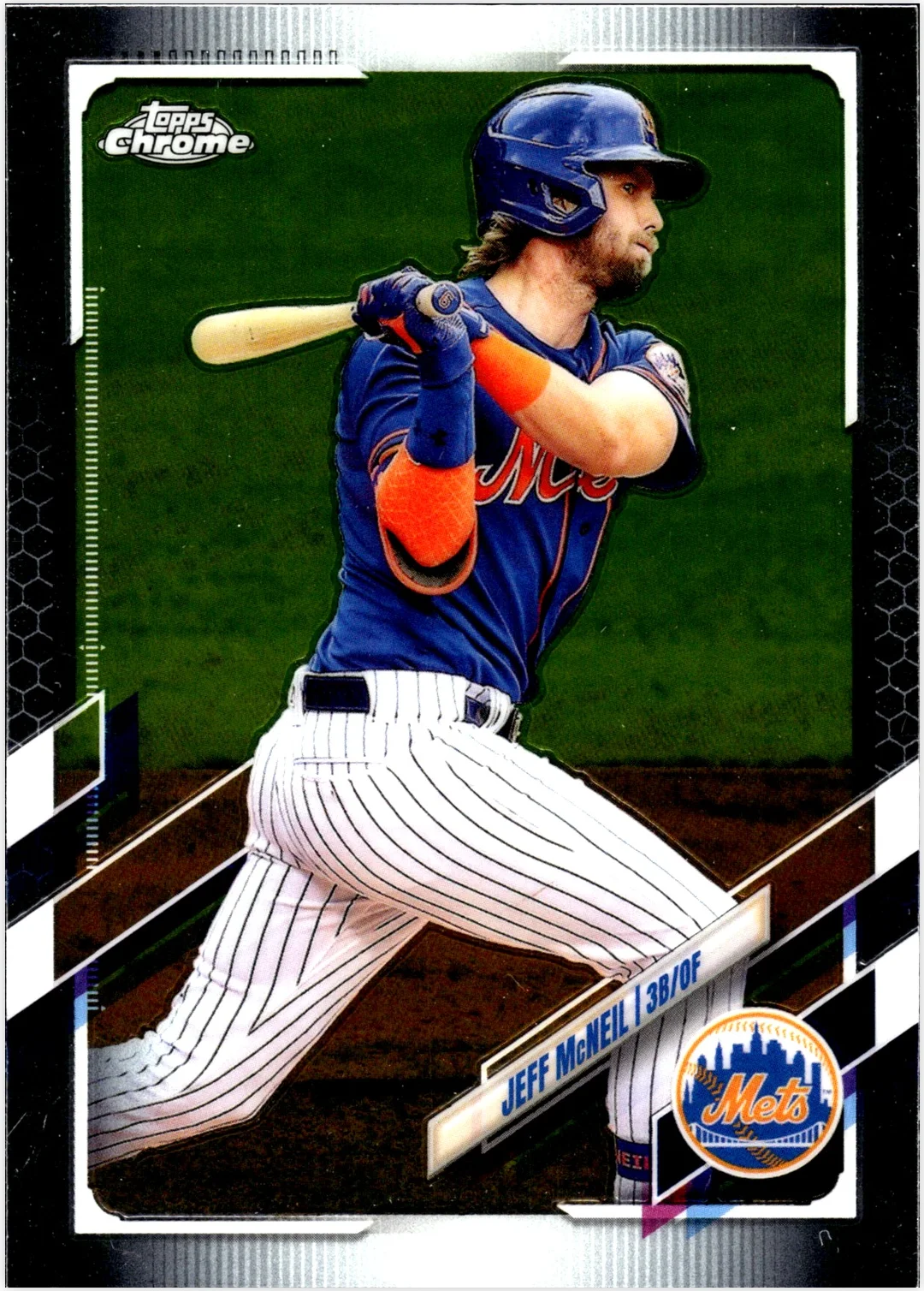 Jeff McNeil 2021 Topps Chrome #214 baseball card - Front