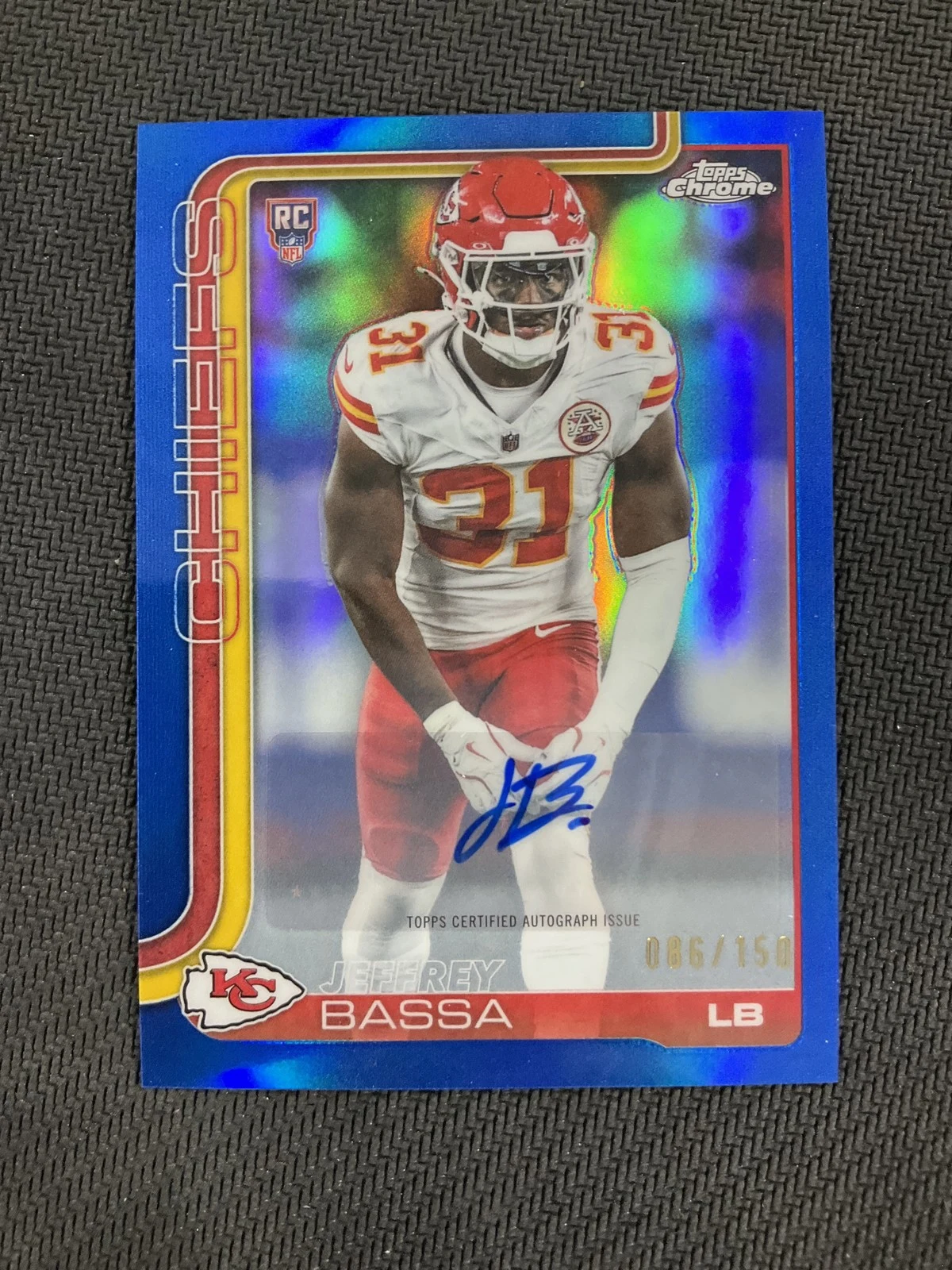 Jeffrey Bassa 2025 Topps Chrome Football card
