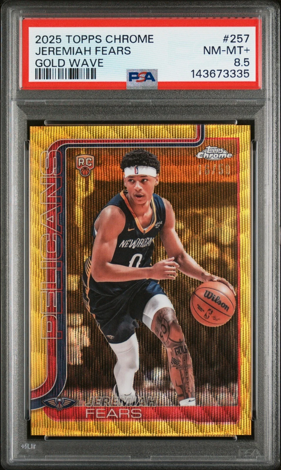 Jeremiah Fears 2025-26 Topps Chrome card