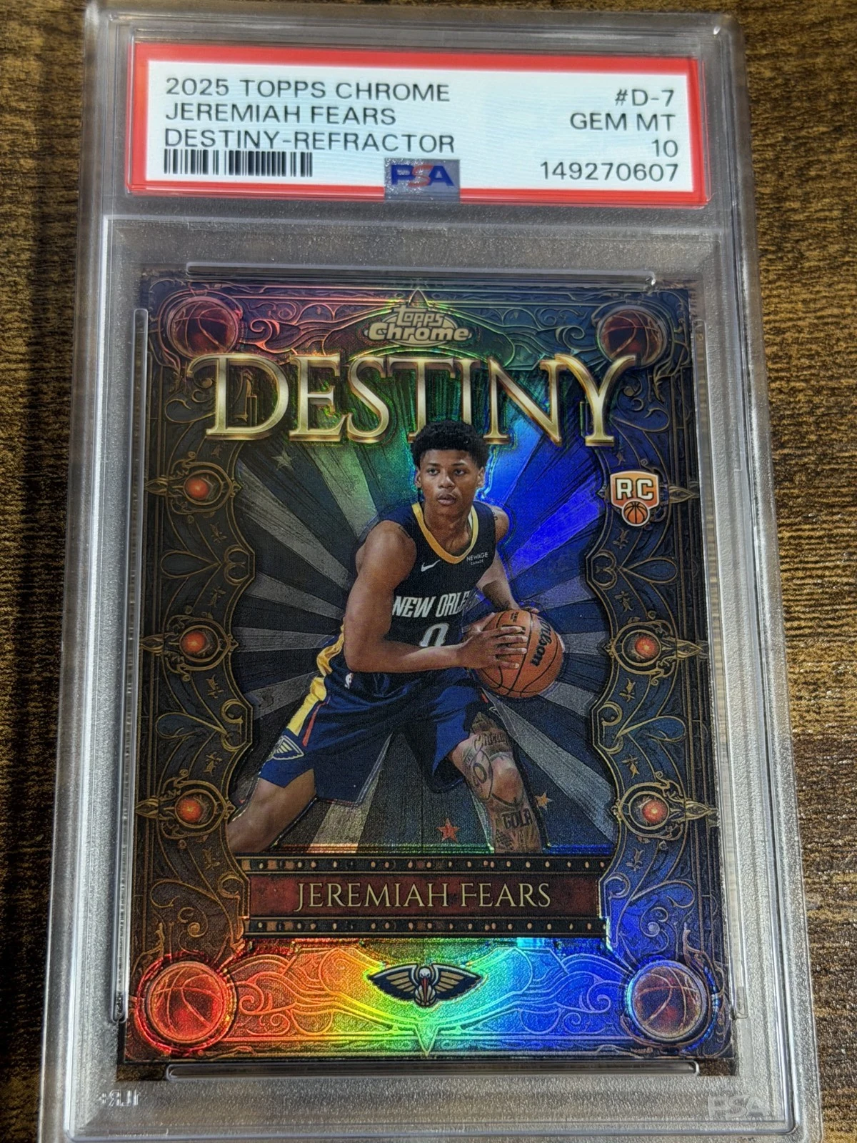 Jeremiah Fears 2025-26 Topps Chrome card