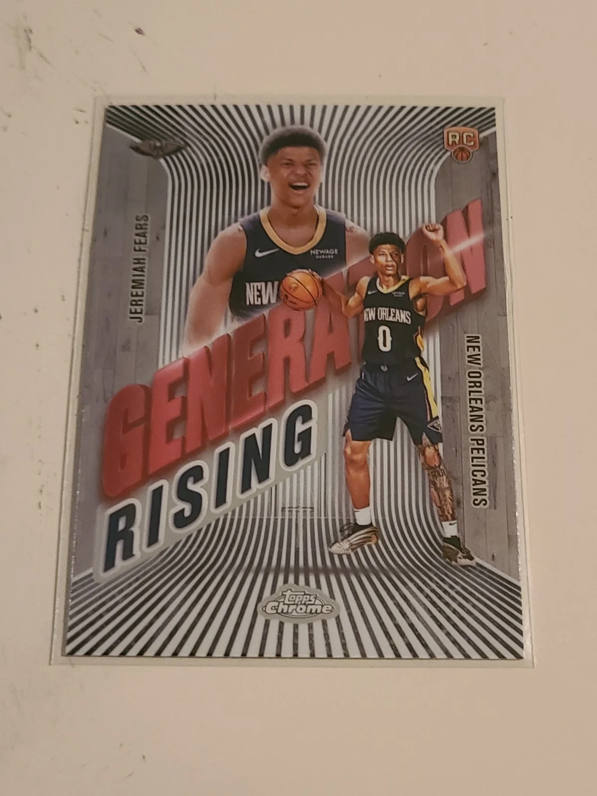 Jeremiah Fears 2025-26 Topps Chrome card