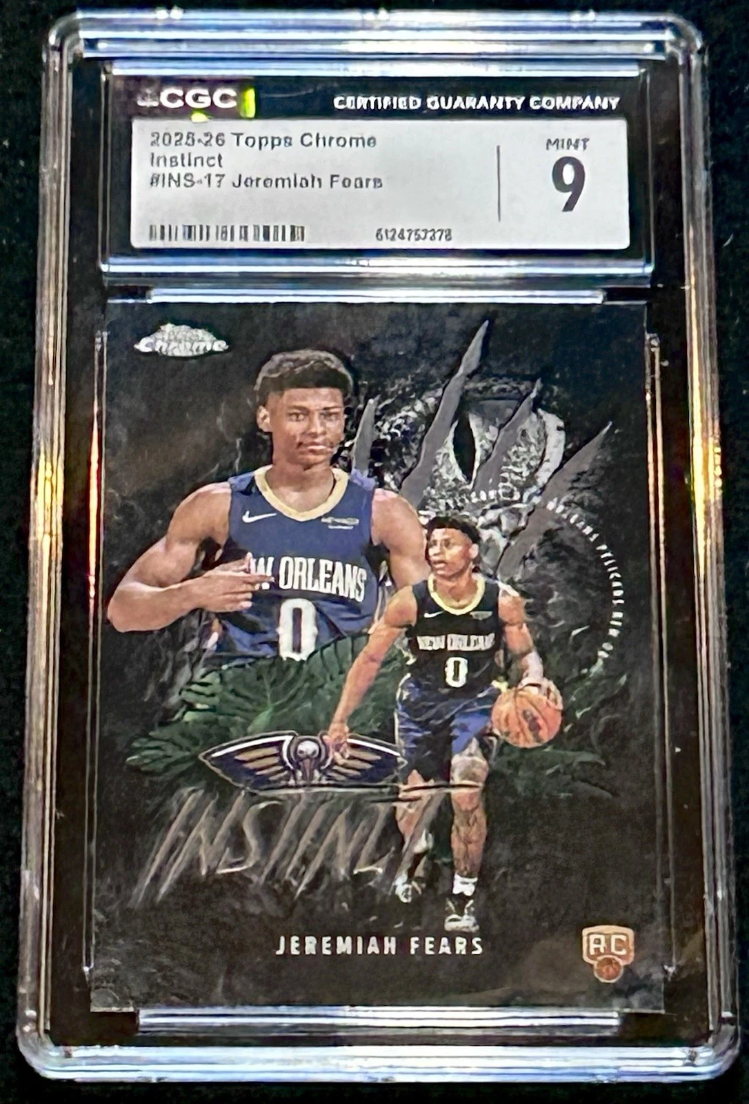 Jeremiah Fears 2025-26 Topps Chrome card