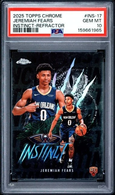Jeremiah Fears 2025 Topps Chrome Basketball card
