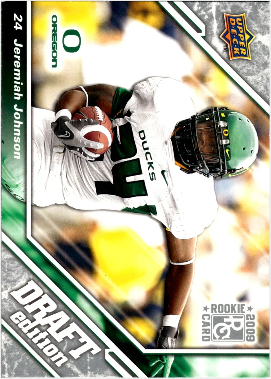 Jeremiah Johnson 2009 Upper Deck Draft Edition #128 football card - Front