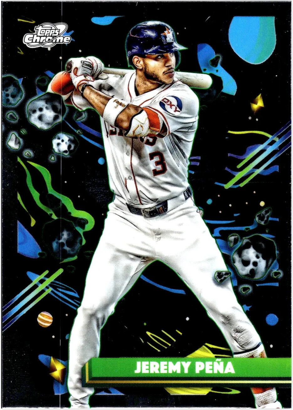 Jeremy Peña 2025 Topps Chrome Cosmic #89 baseball card - Front