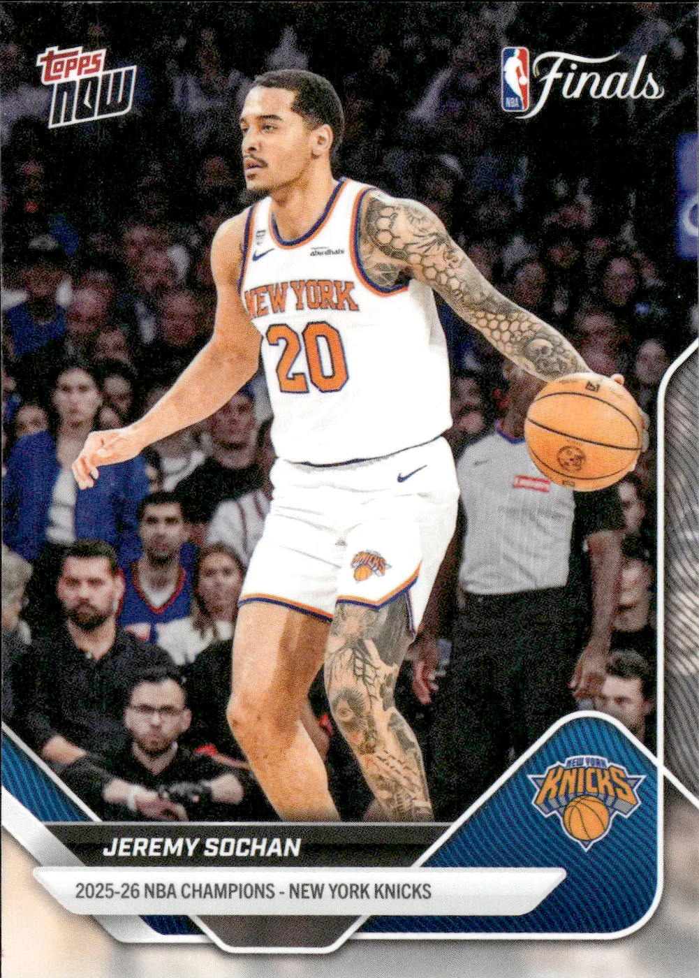 Jeremy Sochan #C15 2026 Topps Now Basketball NBA Finals basketball card - Front