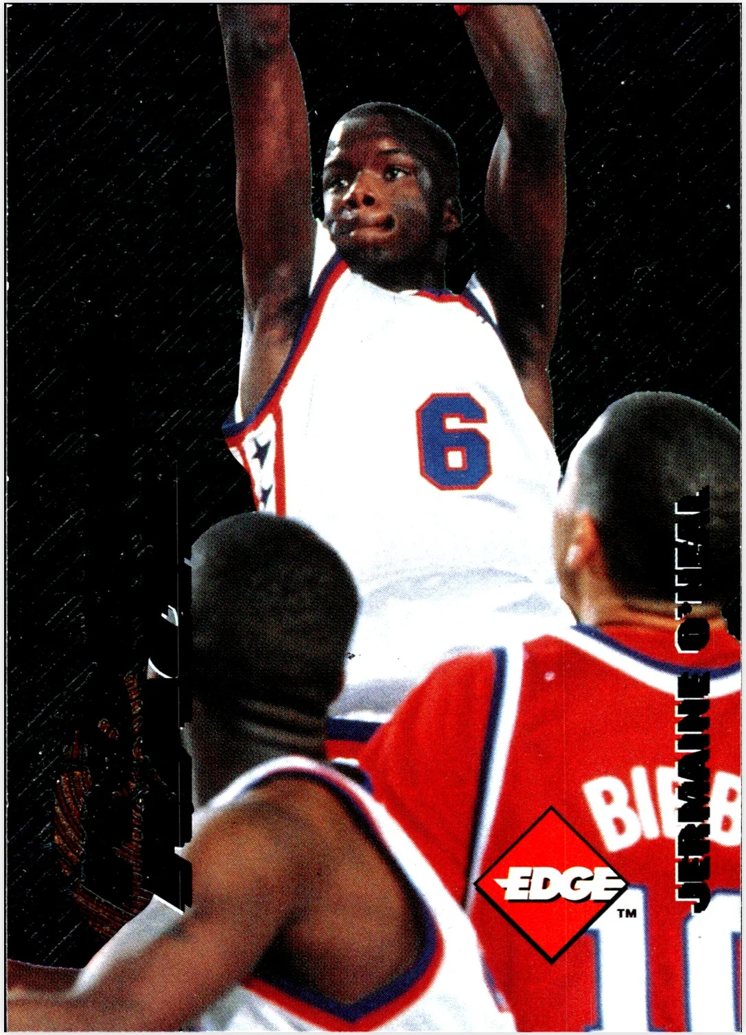 Jermaine O'Neal 1996 Collector's Edge Rookie Rage #34 basketball card - Front