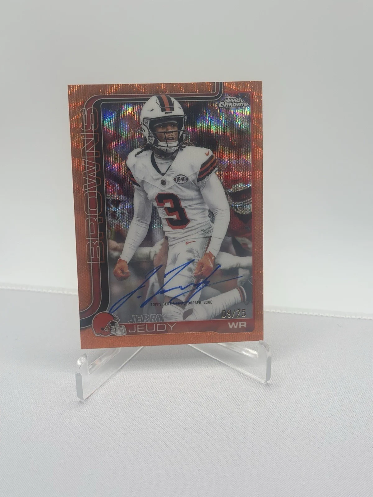 Jerry Jeudy 2025 Topps Chrome Football card