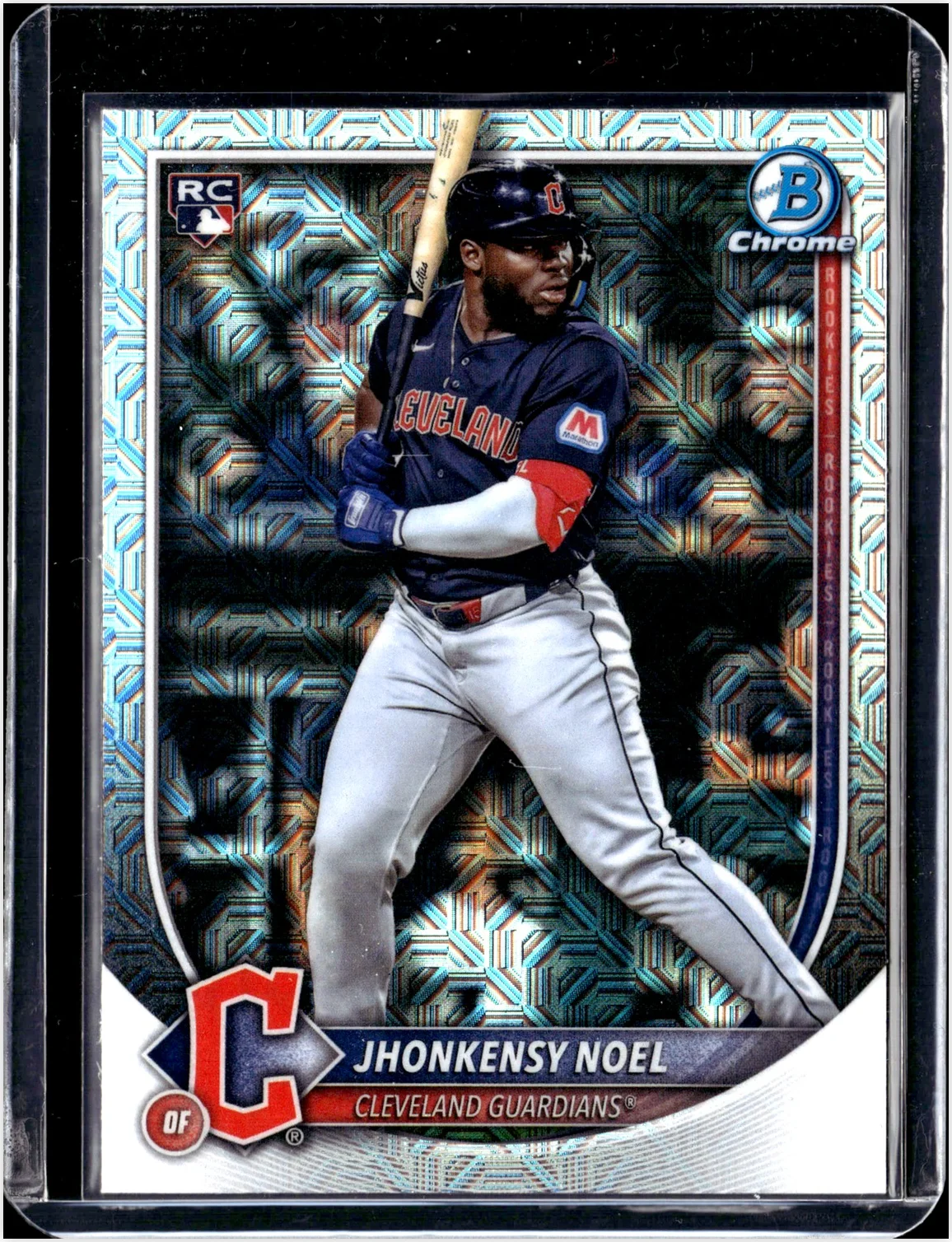 Jhonkensy Noel Rookie Card 2025 Bowman #81 Mojo Refractor baseball rookie card - Front